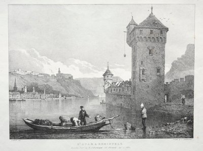 Saint-Goar et Rheinfels, 1824 - Samuel Prout