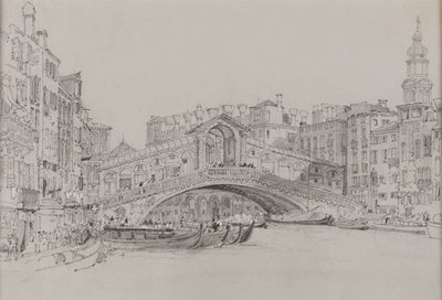 Le Rialto, Venise, date inconnue - Samuel Prout
