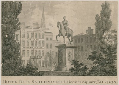 Hôtel de Sablonière, Leicester Square, Londres - Samuel Rawle