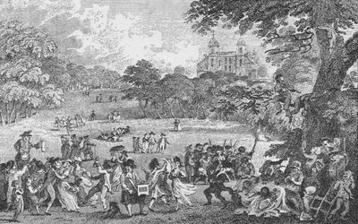 Dans le parc de Greenwich le lundi de Pentecôte, vers 1802, 1912 - Samuel Rawle