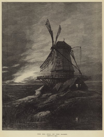 Le vieux moulin sur le marais - Samuel Read