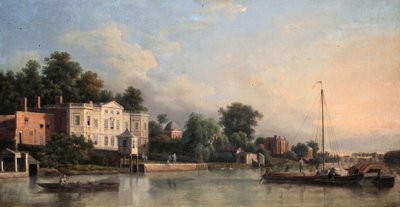 Vue de la villa de Pope, Twickenham, Middlesex, vers 1760 - Samuel Scott