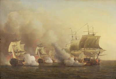 Action au large du Cap de Bonne-Espérance, 9 mars 1757 - Samuel Scott