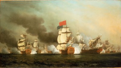 Victoire de Lord Anson au large du cap Finisterre, 3 mai 1747 - Samuel Scott