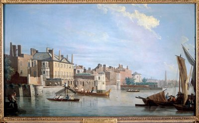 La Tamise avec Montagu House, près du pont de Westminster, Londres, 1749 - Samuel Scott
