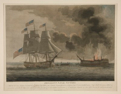 Victoire navale brillante, Constitution et Guerrière - Samuel Seymour