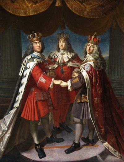 Alliance des rois Frédéric Ier en Prusse, Auguste II le Fort et Frédéric IV du Danemark, 1709 - Samuel Theodor Gericke