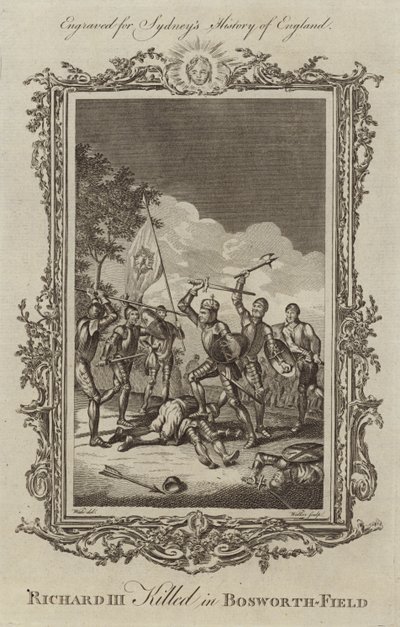 Le roi Richard III tué à la bataille de Bosworth - Samuel Wale