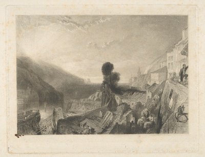 Dartmouth, sur la rivière Dart - Samuel William Reynolds