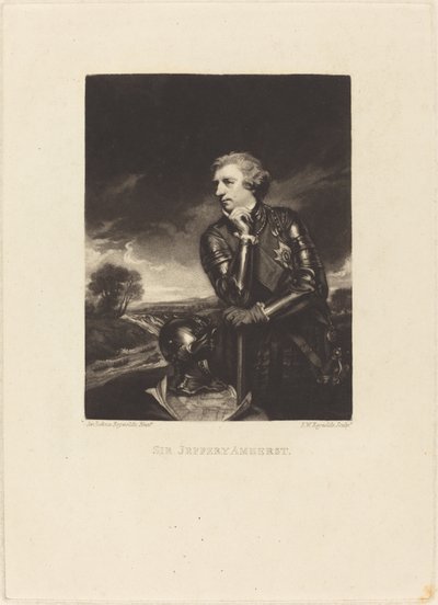 Sir Jeffery Amherst - Samuel William Reynolds I after Sir Joshua Reynolds