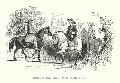 Rencontre de Cromwell et Fox (gravure) - Samuel Williams