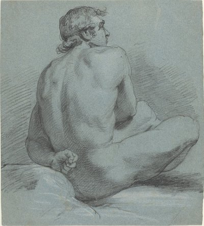 Homme nu assis - Samuel Woodforde