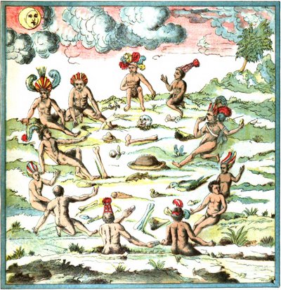 Champlain Indes Occidentales planche LIX - Récit des Indiens - Samuel de Champlain