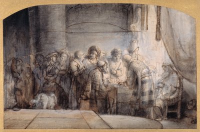 Judas recevant les trente pièces d