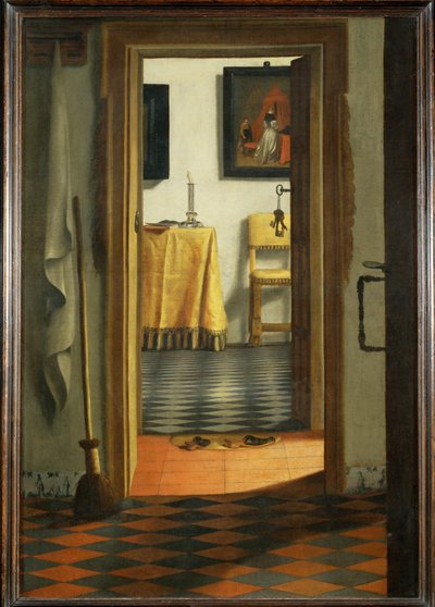 Les pantoufles - The slippers ... - Samuel van Hoogstraten
