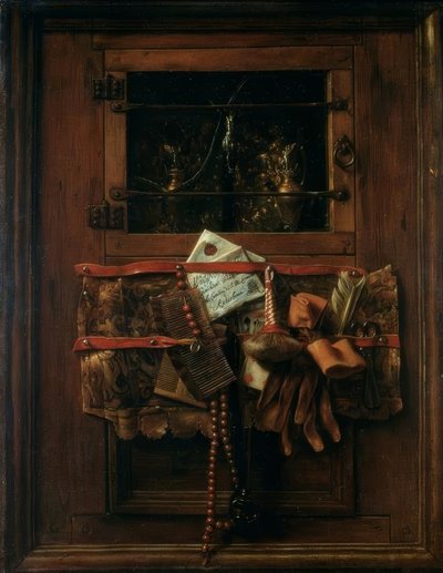 Nature morte avec lettre - Samuel van Hoogstraten