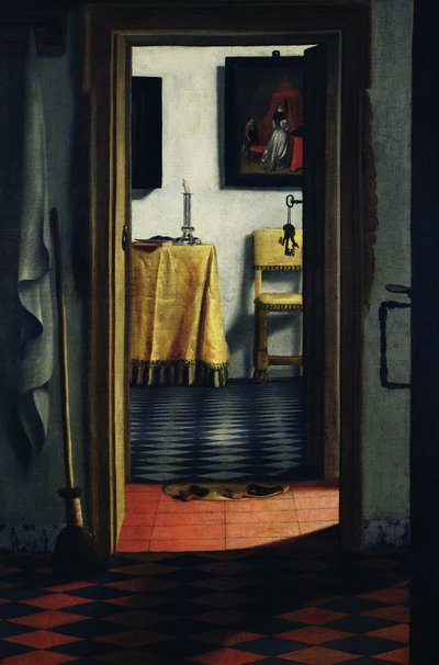Les pantoufles, fin du 17ème siècle - Samuel van Hoogstraten
