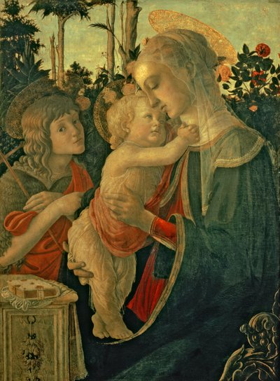 Madone et Enfant avec Saint Jean-Baptiste - Sandro Botticelli
