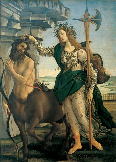 Pallas (Athéna ou Minerve) et le Centaure par Sandro Botticelli - Sandro Botticelli