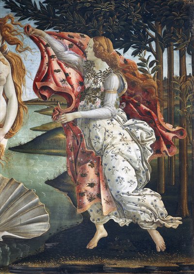 La naissance de Vénus (détail) - Sandro Botticelli