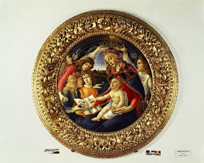 Madone du Magnificat et cinq anges (tondo) - Sandro Botticelli