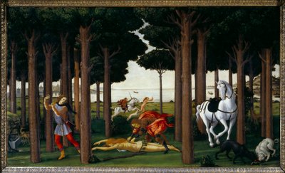 Histoire de Nastagio degli Onesti : Chasse infernale deuxième panneau d