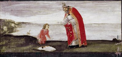 Vision de Saint Augustin (détail du retable de Saint Barnaba) - Sandro Botticelli