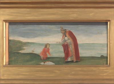 Saint Augustin et le garçon sur la plage - Sandro Botticelli