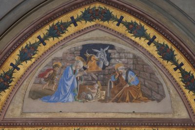Naissance du Christ avec le jeune Jean accourant - Sandro Botticelli