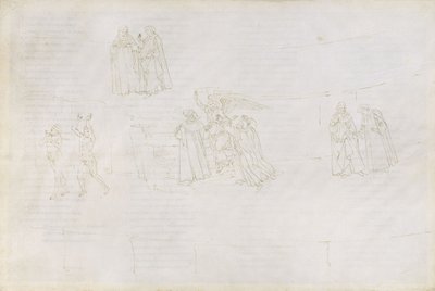 Illustration de la Divine Comédie de Dante Alighieri Purgatorio 17, 1480-1490 - Sandro Botticelli
