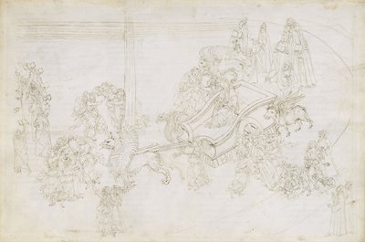 Illustration de la Divine Comédie de Dante Alighieri Purgatorio 31, 1480-1490 - Sandro Botticelli