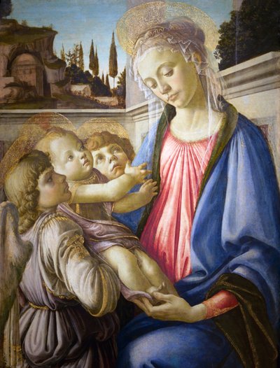 Italien :  Madonna col Bambino e due angeli Madonna and Child and Two Angels (Vierge à l