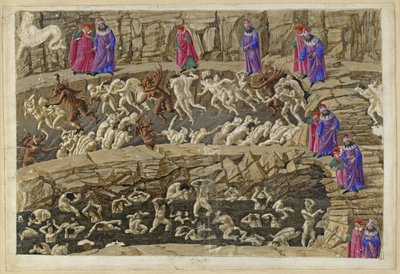 La Divine Comédie, Enfer XVIII. Virgile et Dante dans le huitième cercle de l