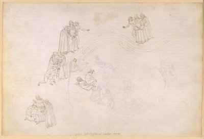 La Divine Comédie, Purgatoire VII. Avant-purgatoire, zone intermédiaire : la Vallée des princes négligents - Sandro Botticelli