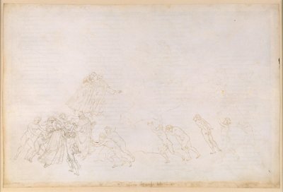 La Divine Comédie, Purgatoire VI. Avant-purgatoire, zone centrale : les retardataires qui ont trouvé la mort à la suite d’un acte de violence ; conversation avec Sordello - Sandro Botticelli
