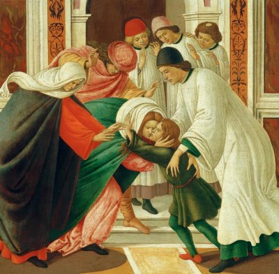 Vie et miracles de saint Zénobe (Résurrection des morts) - Sandro Botticelli