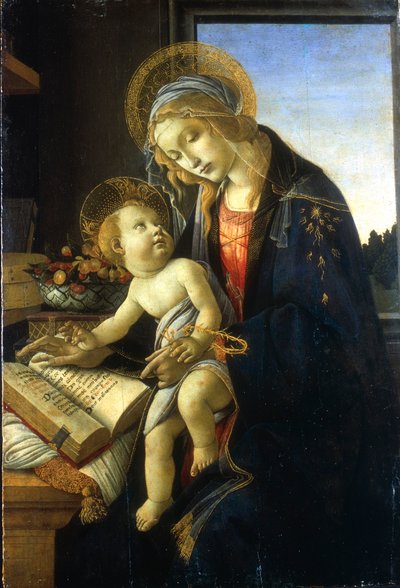 Madone et Enfant Madone du Livre, 1483 - Sandro Botticelli