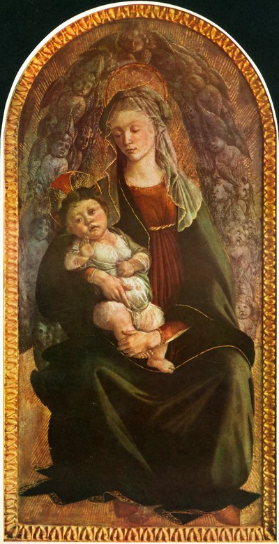 Madone en gloire avec séraphins, vers 1469-1470, 1937 - Sandro Botticelli