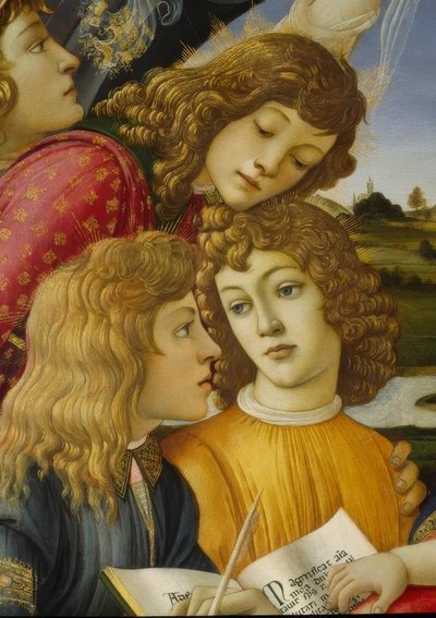 Marie avec enfant et cinq anges - Sandro Botticelli