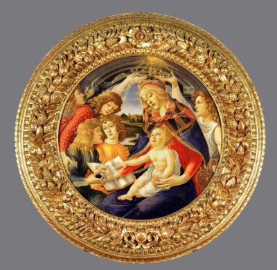 Marie avec enfant et cinq anges - Sandro Botticelli