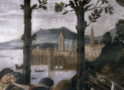 La Purification du lépreux et la Tentation du Christ, dans la Chapelle Sixtine : détail d