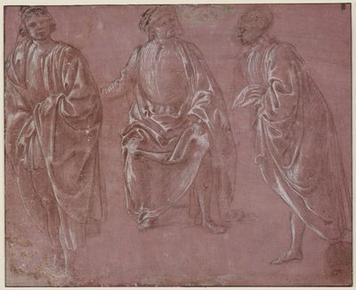Trois figures vêtues - Sandro Botticelli