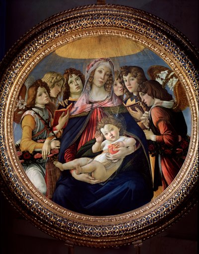 Vierge et Enfant et Six Anges, dite Madonna della Melagrana - Sandro Botticelli