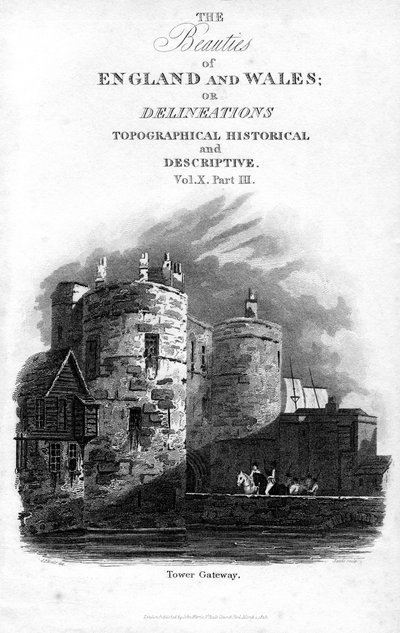 Porte de la Tour, Tour de Londres, 1815 - Sands