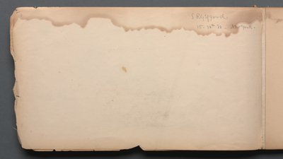 Carnet de croquis, page 03 : S.R. Gifford 15 10th Street New York, 1859 - Sanford Robinson Gifford