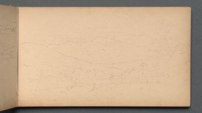 Carnet de croquis, page 10 : Mont Carter, 1859 - Sanford Robinson Gifford
