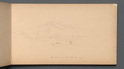 Carnet de croquis, page 12: Montagnes Blanches depuis le pied de Randolph Hill, 1859 - Sanford Robinson Gifford