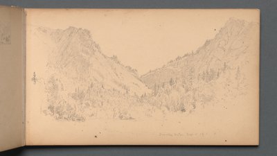 Carnet de croquis, page 18 : "Dixville Notch, 4 septembre 1989". - Sanford Robinson Gifford