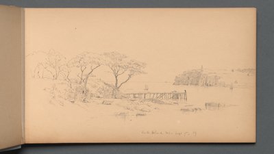Carnet de croquis, page 20 : Peaks Island, ME, 7 septembre - Sanford Robinson Gifford