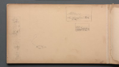Carnet de croquis, page 37 : Vignettes de paysage du Maine, 1859 - Sanford Robinson Gifford